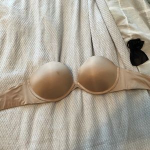Soma strapless bra with optional clear straps